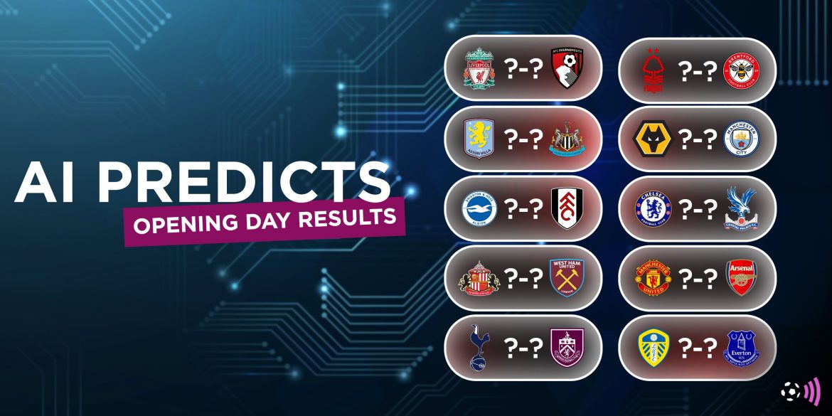 AI predicts every score for opening weekend of 25/26 Premier League season