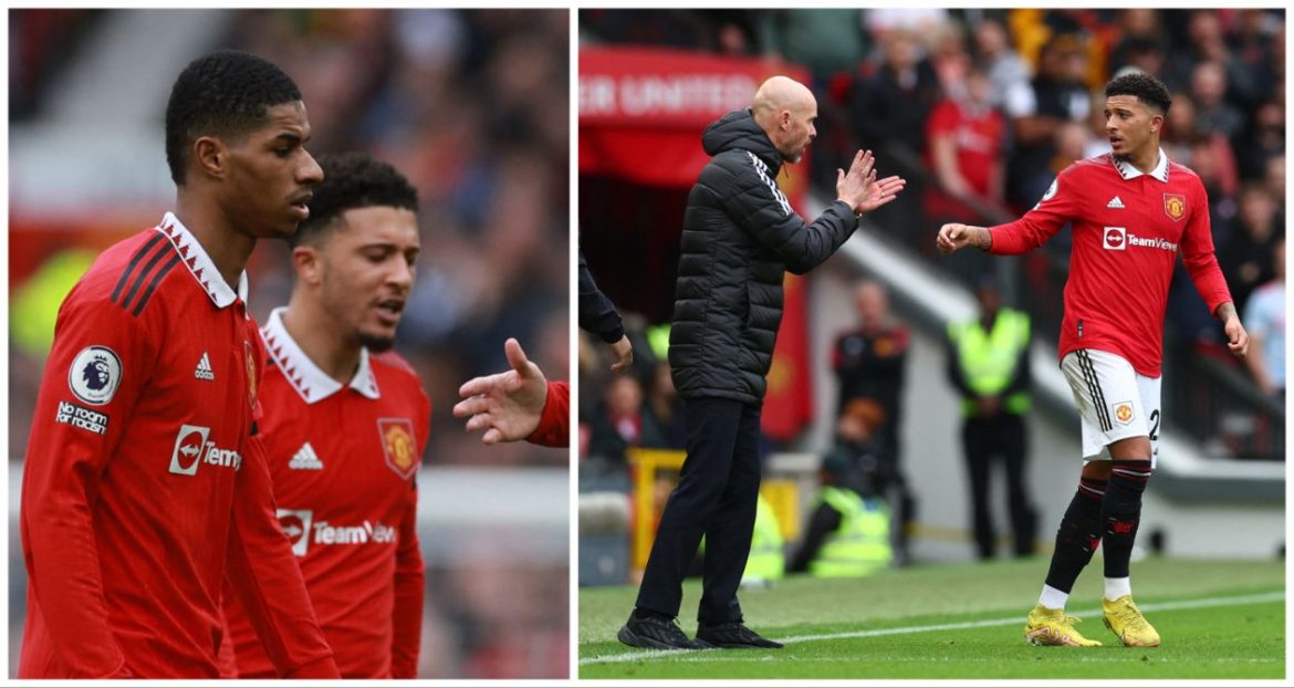 Jadon Sancho slammed after "nightmare" Man Utd draw