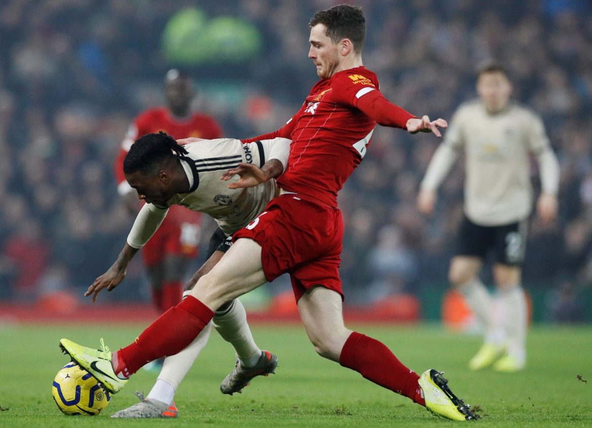 Liverpool’s Andrew Robertson and Wolves’ Pedro Neto could decide their match